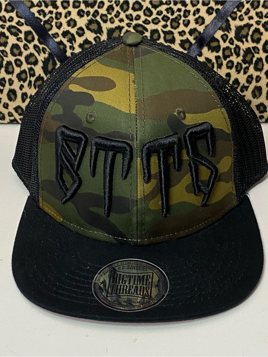 OTTO Other - OTTO Big Time Threads Camo Black Mesh Trucker Hat Snapback NWOT